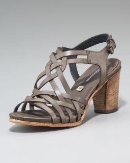 Alberto Fermani Strappy Mid Heel Sandal   