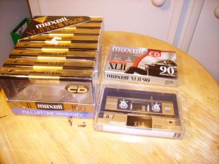 LOT OF 10 HIGH BIAS TYPE II CASSETTE AUDIO TAPES SEALED MAXELL XL II