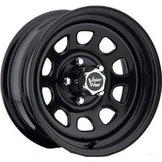 Vision D Window 16 Black Wheel / Rim 6x5.5 with a 12mm Offset and a