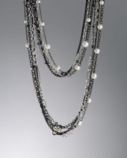 David Yurman Midnight Pearl Necklace, Tahitian Pearls   