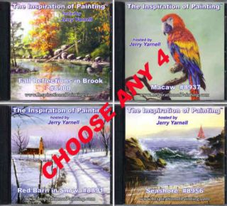 any 4 jerry yarnell inspiration of painting art dvds time