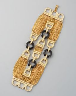 Rachel Zoe Three Row Chain Bracelet   