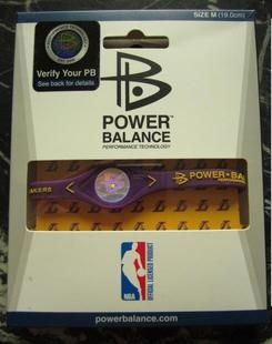 NBA Power Wristband Balance Energy Bracelet Red Sz S