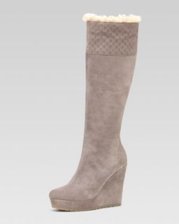 Jimmy Choo Deal Shearling Lined Over the Knee Boot   