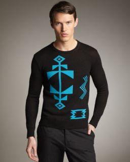 Ralph Lauren Black Label Tribal Graphic Sweater   