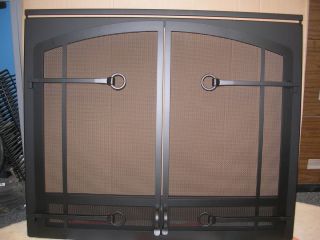 Heat N Glo Fireplace Black Craftsman Doors Main Frame DF36 Craft BK DF