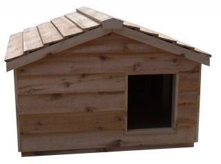 Heated Extra Large Insulated Cedar Outdoor Cat House Small Dog Feral