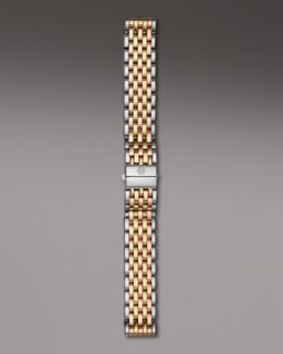 Michele 18mm Deco Tri Tone Bracelet   