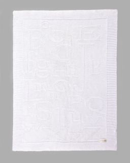SFERRA Alphabet Block Baby Blanket   