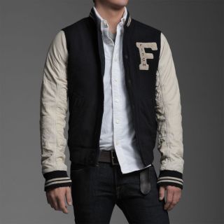 Abercrombie Fitch A F Indian Falls Mens Jacket in Dark Heather Grey