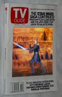 Star Wars Episode II TV Guide Set of 3 Hologram Natalie Portman Darth