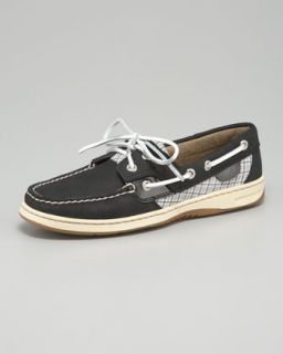 Sperry Top Sider Bluefish Plaid Detail Boat Shoe   