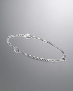 Silver Diamond Bracelet    Silver Diamond Bangle