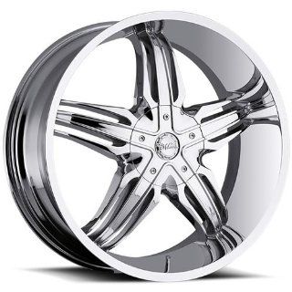 Milanni Phoenix 24 Chrome Wheel / Rim 6x5.5 with a 20mm Offset and a