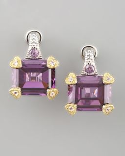 Judith Ripka Candy Earrings, Purple   