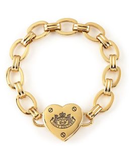 Juicy Couture Heart Lock Starter Bracelet   