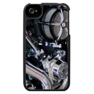 Motorcycle engine chrome mechanical biker photo case for the iPhone 4