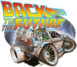 Future DeLorean Muscle Car Cartoon Tshirt 1617