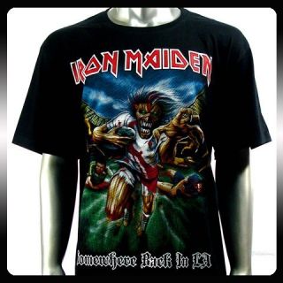 Iron Maiden Heavy Metal Rock Punk T shirt Sz M Biker Rider Ir38