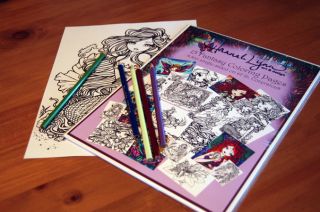   Coloring Book Pages Fairies Mermaids Vampires Hannah Lynn Art Vol 1