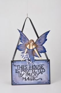 Amy Brown This House Is Protected by Faery Magic Fairy Door Wall