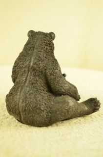 Vintage Austrian Hot Cast Bronze Golden Bear Cub Vienna Sculpture