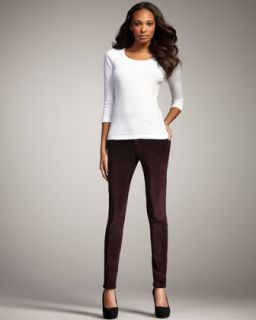 Citizens of Humanity Avedon Merlot Velvet Skinny Jeans   