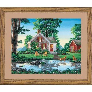 Dimensions Paint By Number Kit, Summer Cottage, 16 Inch by