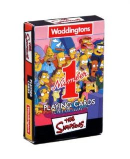 Waddingtons Number 1 Playing Cards   Simpsons Toys