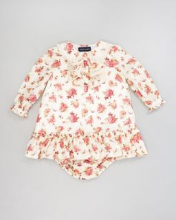  Lauren Childrenswear Floral Ruffle Dress, 12 24 Months   