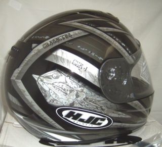 HJC CS R1 Character Motorcycle Helmet Small New Silver