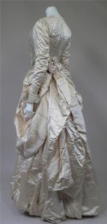 RARE Victorian Silk Wedding Dress by Hoban of Cavendish Square