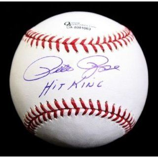 Autographed Pete Rose Baseball   with hit King