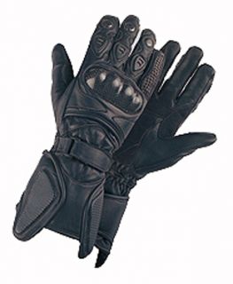 Padded Leather Racing Gloves Hard Knuckle Protector Air Vents