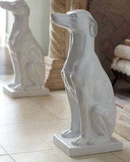 Sitting Greyhound Statue   