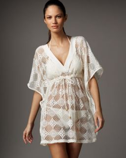 Ella Moss Swim Sahara Crochet Dress, Cream   