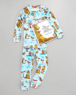 Z0URL Books To Bed Knight and the Dragon Pajamas and Book Set, Sizes