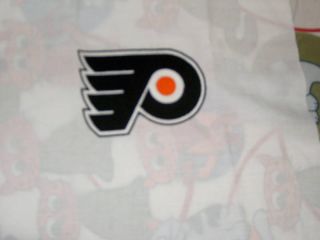 Philadelphia Flyers Hockey Fabric Sport Quilt Block