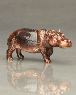 Jay Strongwater Henrietta Hippo Figurine   