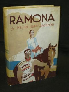 Helen Hunt Jackson Ramona 1932 1stEd HC DJ Stoops Illus