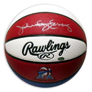 Julius Erving Autographed Basketball  Details Rawlings