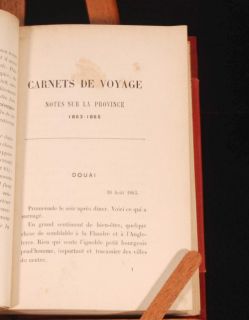 1897 TAINE Carnets de Voyage FRENCH France Travel