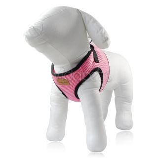   16 GIRTH Best Dog Harness Pink Soft Mesh Vest Collar Extra Small XS