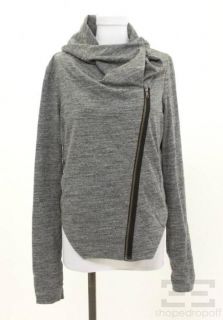 helmut lang grey zip up jacket size m