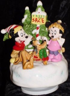 Walt Disney A Holly Jolly Christmas Music Box Figure
