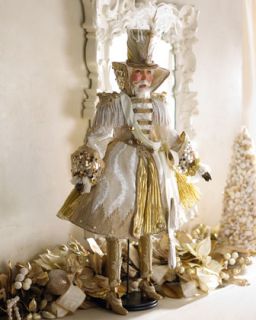 Ivory & Gold Nutcracker Doll   