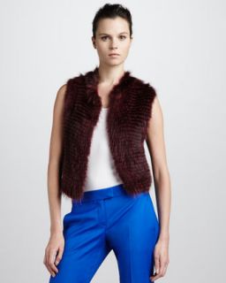 Theory Raccoon Vest, Crimson   