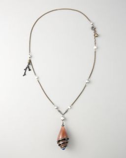 lanvin shell pendant necklace 39