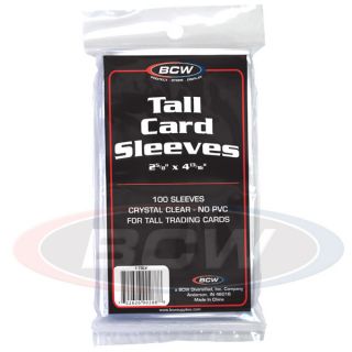 Lot of 4500 BCW Tall Widevision Gameday Trading Card Soft Poly Sleeves