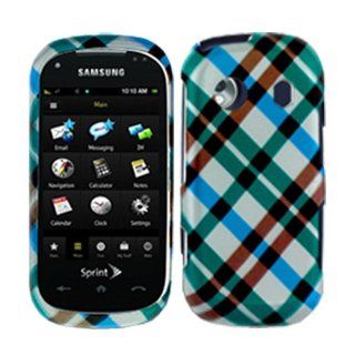 iNcido Brand Samsung Seek M350 Cell Phone Blue Plaid